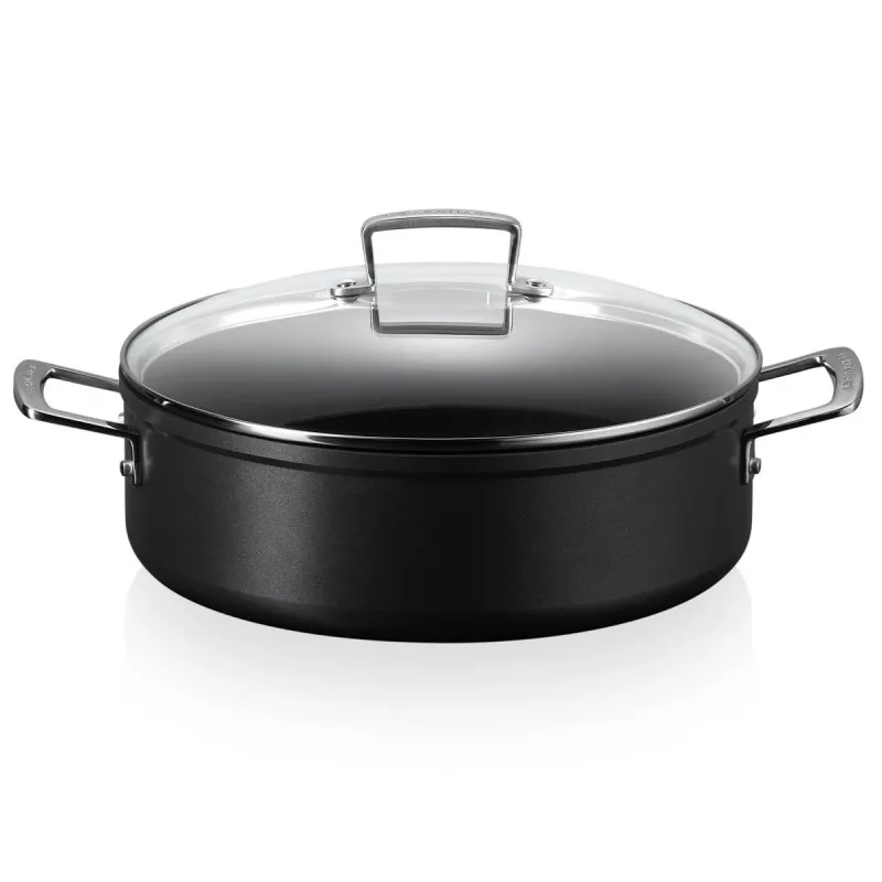 Le Creuset Toughened Non-Stick keptuvė su stikliniu dangčiu 28 cm