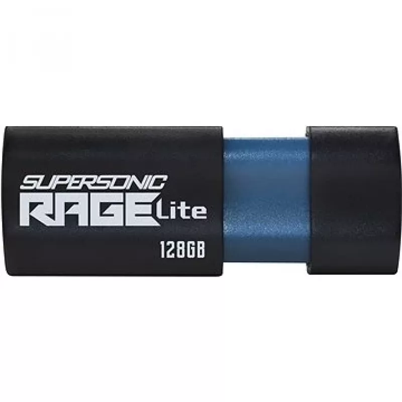 USB atmintukas PATRIOT Supersonic Rage Lite 128 GB USB Type-A 3.2 Gen 1, 180 MB/s, mėlyna/juoda