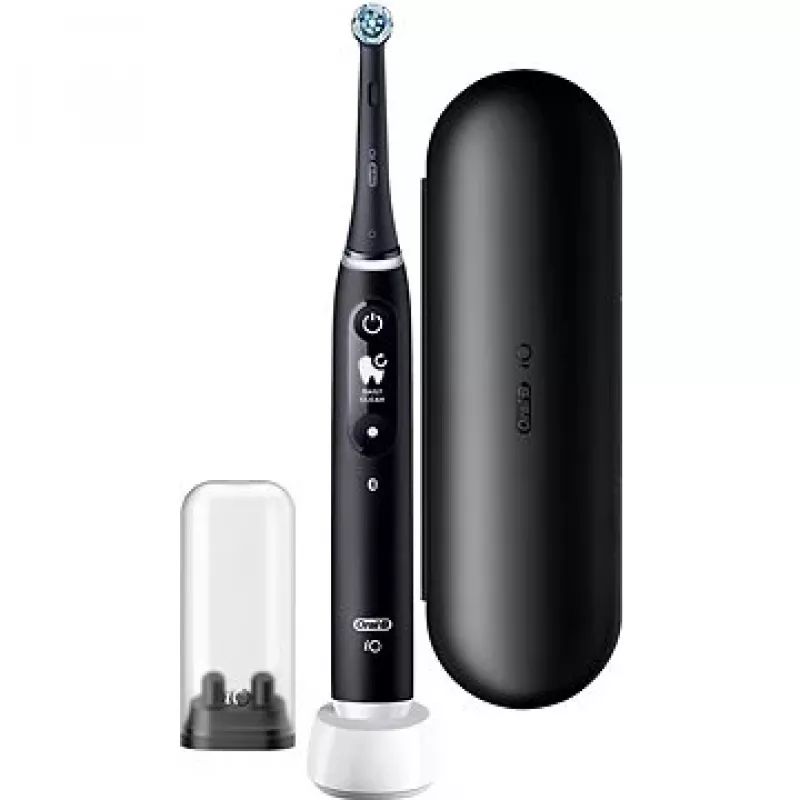 Oral-B IO6 elektrinis dantų šepetėlis su dėklu Black Onyx