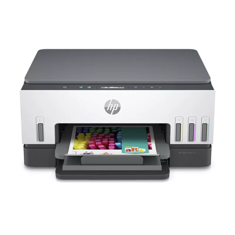 Daugiafunkcinis spausdintuvas HP Smart Tank 670 — terminis rašalinis, spalvotas, A4, Wi‑Fi/Bluetooth, dvipusis, 4800x1200 DPI