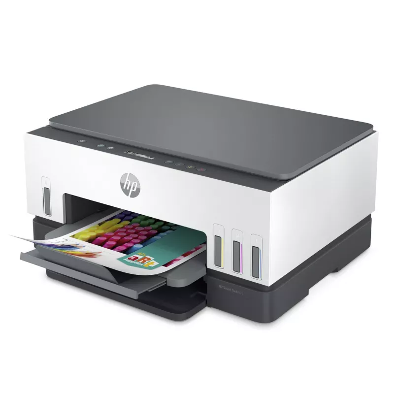 Daugiafunkcinis spausdintuvas HP Smart Tank 670 — terminis rašalinis, spalvotas, A4, Wi‑Fi/Bluetooth, dvipusis, 4800x1200 DPI