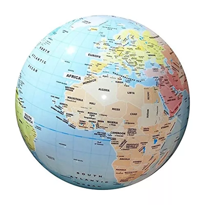 Pasaulio gaublys Globe Ball MG DYSTRYBUCJA modelis C009 — politinis, 42 cm skersmuo