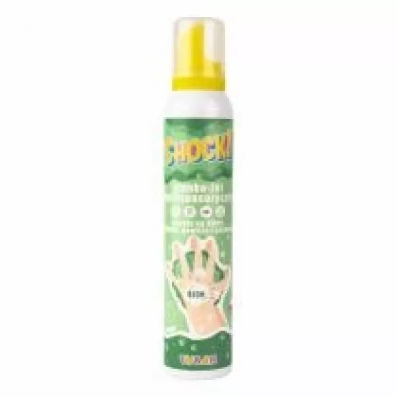 Tuban SHOCK! MULTISENSORY FOAM-GEL APPLE 200 ml Green – sensorinis putų-gelis obuolių kvapo