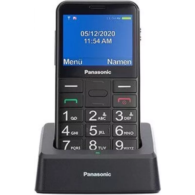 Senjorų mobilusis telefonas Panasonic KX-TU155 juodas