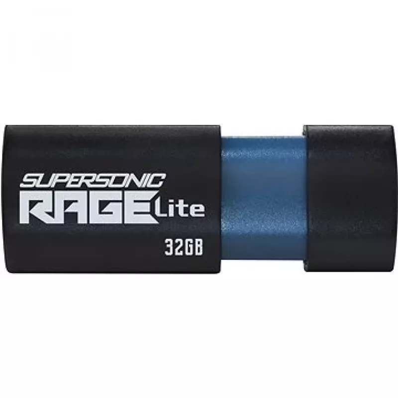 Patriot Memory Supersonic Rage Lite USB atmintukas 32 GB USB Type-A 3.2 Gen 1 (3.1 Gen 1) Juoda, Mėlyna