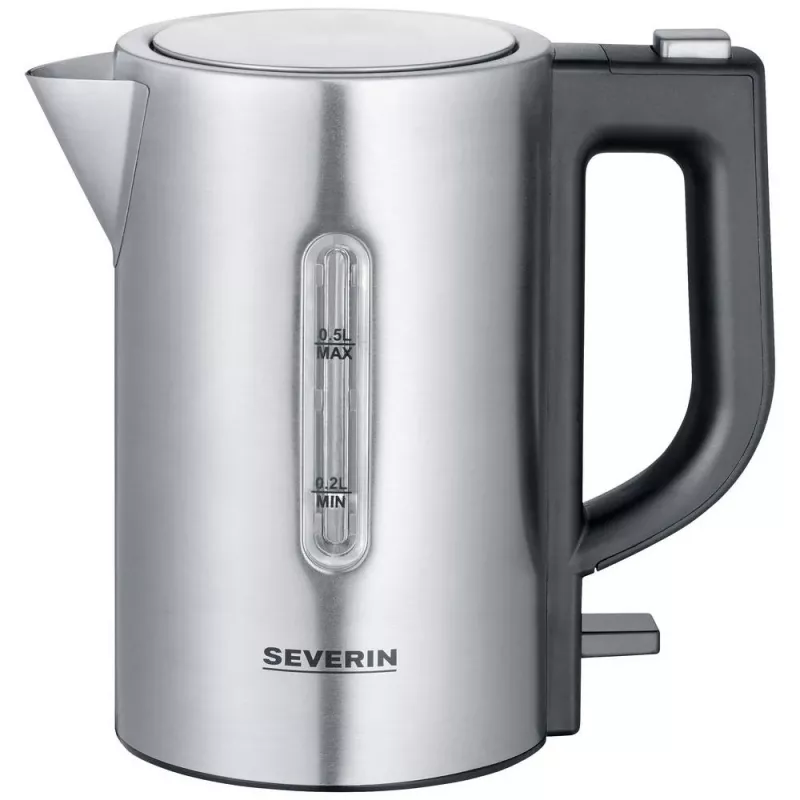 Severin WK3647 elektrinis virdulys nerūdijančio plieno šepečiuotas juodas (WK3647)