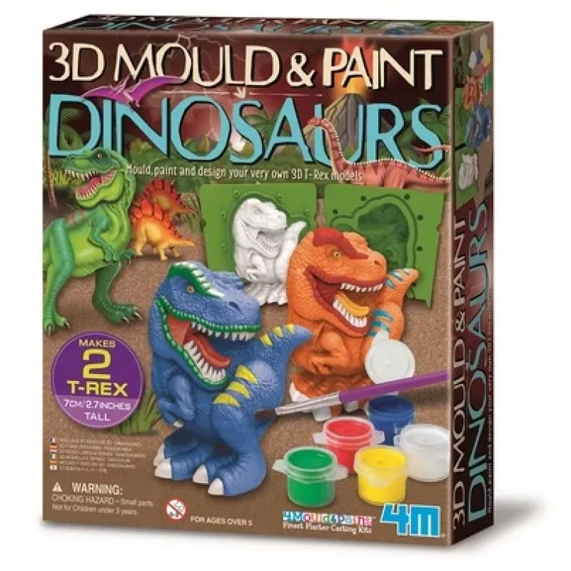 3D formos ir dažymo rinkinys Dinozauras