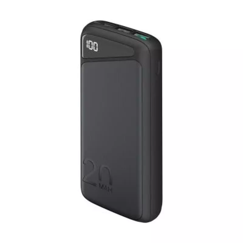 Greito įkrovimo powerbankas 20 000 mAh (juodas, PD, Quick Charge 3.0, Super Charge)