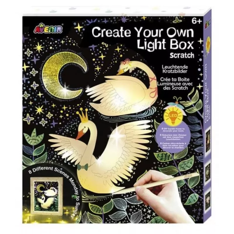 Avenir Create Your Own Lightbox – Kūrybinis rinkinys vaikams nuo 6 iki 7 metų – Fat Brain Toys