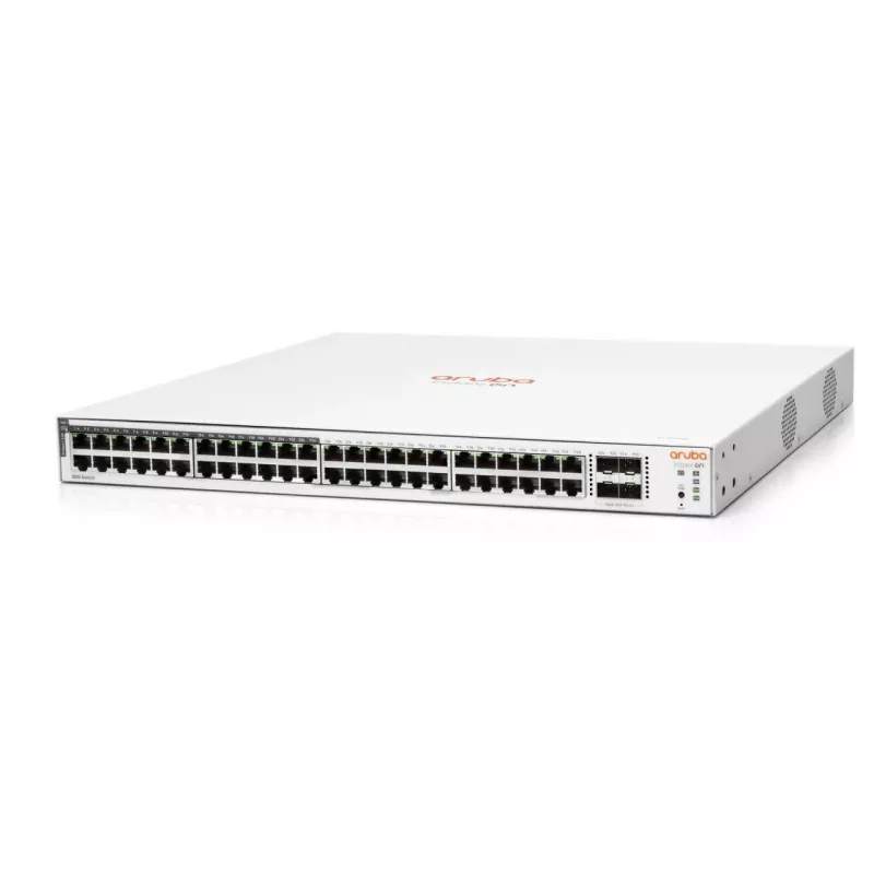 HPE Aruba Networking Aruba Instant On 1830 48G 24p PoE+ 4SFP 370W valdomas L2 Gigabit Ethernet jungiklis 1U