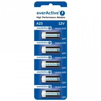 Šarminių baterijų rinkinys everActive A23 12V, 5 vnt., lizdinėje pakuotėje