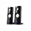 Laidiniai kompiuteriniai garsiakalbiai Audiocore AC860, 2 krypčių, 2.0 kanalai, 4 W RMS, USB maitinimas, 3.5 mm įvestis, juodi