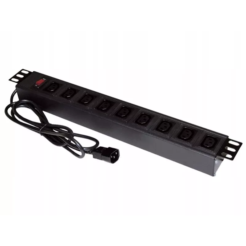 ALANTEC 19 colių maitinimo juosta – 9 lizdai UPS – C14 kištukas (PZ010)