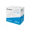 LANBERG tinklo kabelis Cat6 SFTP LCS6-11CU-0305-S, 305 m, 23 AWG, pilkas, PVC apvalkalas