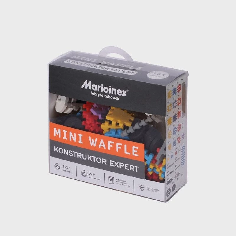 Konstruktorius Marioinex Mini Waffle Constructor – 141 detalė, įvairiaspalvis, nuo 5 metų