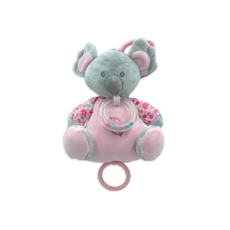 Muzikinė dėžutė TULILO Koala 18 cm rožinė – muzikinis žaislas kūdikiams, 18 cm aukštis