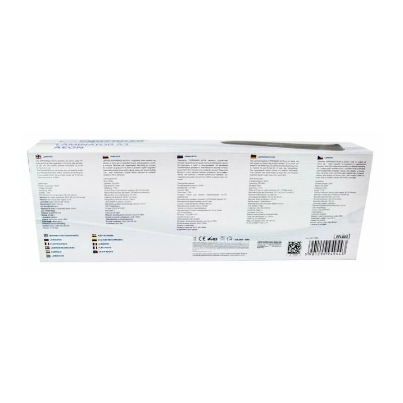 Esperanza EFL003 laminatorius Šaltas/karštas laminavimas 250 mm/min Juoda