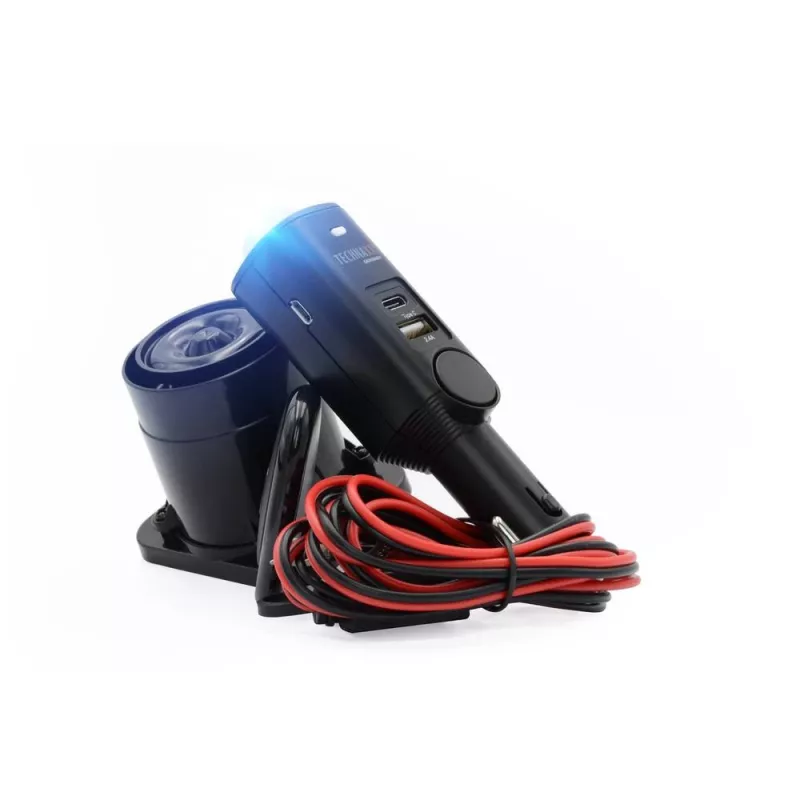 Technaxx TX-168 automobilio signalizacija su sirenos moduliu ir USB-C įkrovimo prievadu