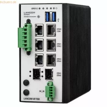 LANCOM R&S Unified Firewall UF-T60 - Ugnies siena - 7 prievadai - GigE - DC maitinimas