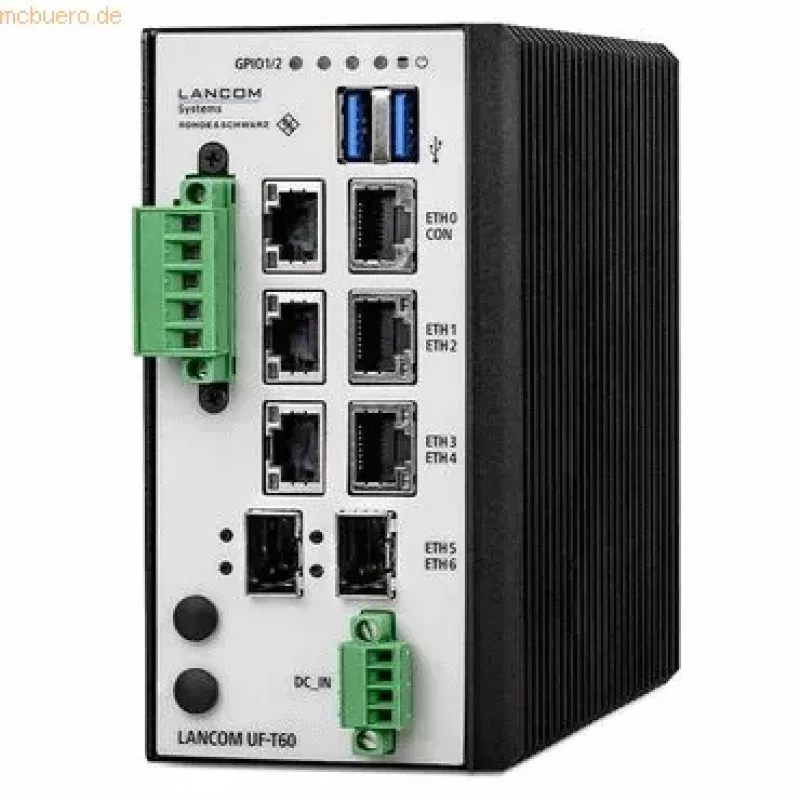 LANCOM R&S Unified Firewall UF-T60 - Ugnies siena - 7 prievadai - GigE - DC maitinimas