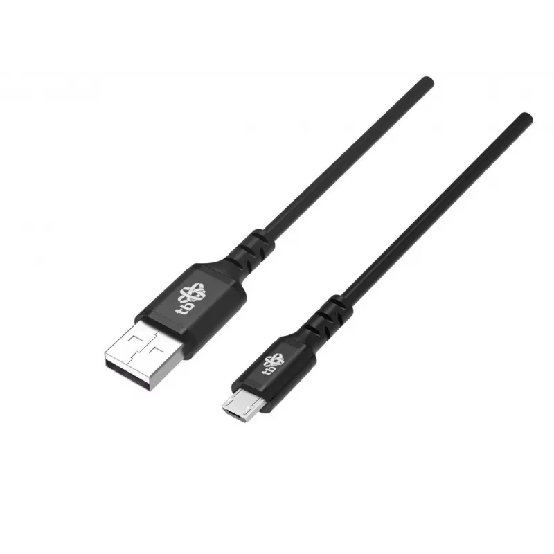 Laidas USB-A–Micro USB 2 m silikoninis juodas Quick Charge