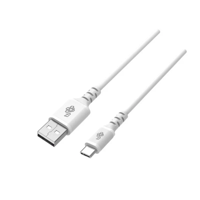 USB-USB C laidas 2 m silikoninis baltas Quick Charge