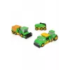 Popular Playthings Ūkio transporto priemonių rinkinys Mix or Match (dvikalbis)