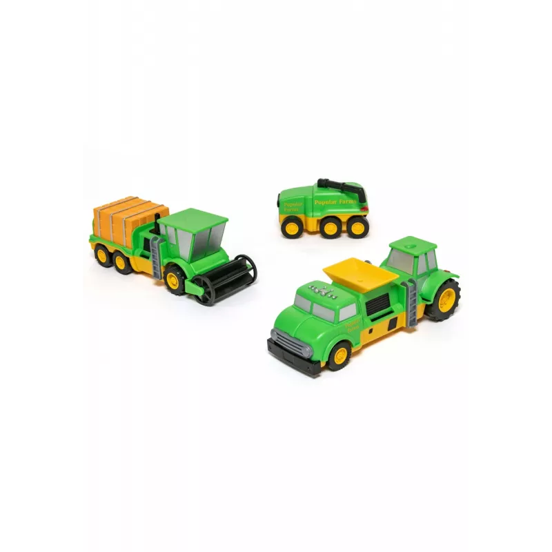 Popular Playthings Ūkio transporto priemonių rinkinys Mix or Match (dvikalbis)