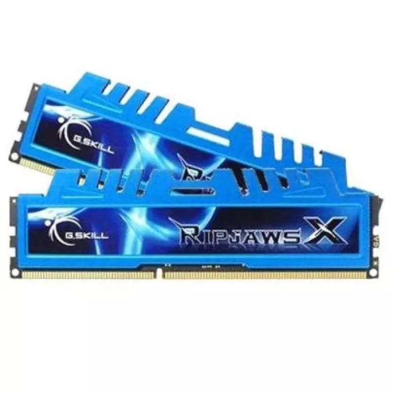G.Skill 16GB Ripjaws X Dual Channel atminties rinkinys - Mėlyna (2x 8GB, DDR3 1600MHz, 1,5V, F3-1600C9D-16GXM, XMP paruoštas)