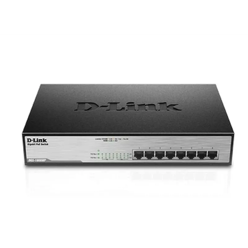 Nevaldomas jungiklis D-Link DGS-1008MP 8 prievadų stalinis Gigabit PoE jungiklis