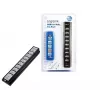 LogiLink UA0096 USB 2.0 mazgas 10 prievadų juodas