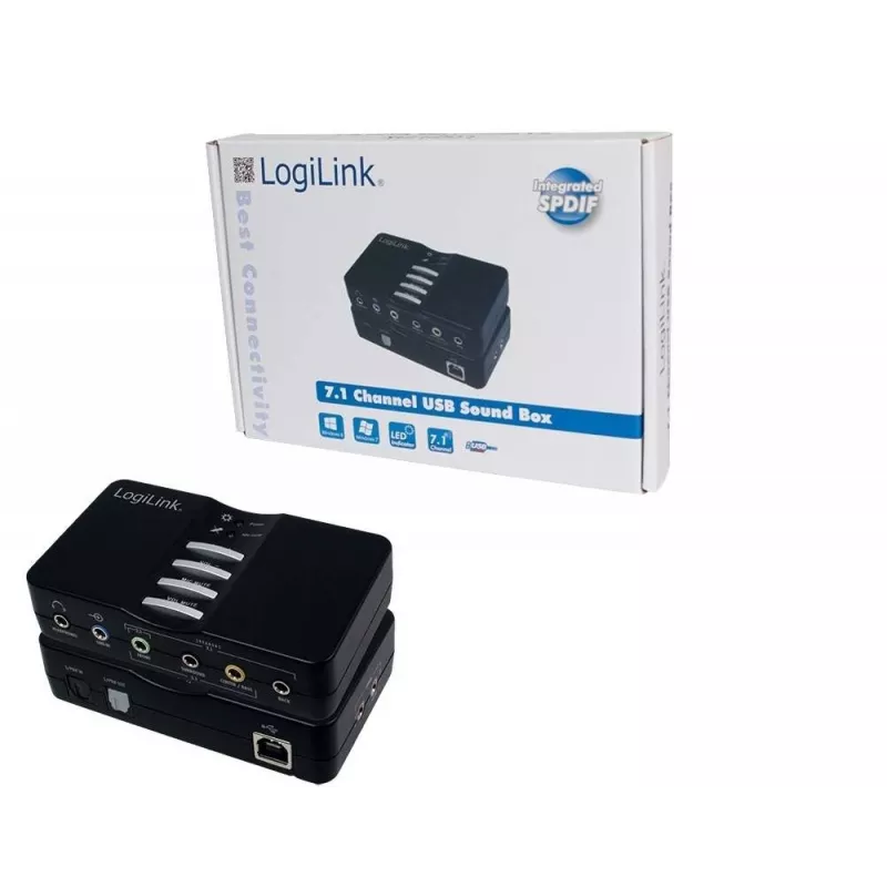 LogiLink USB garso dėžutė Dolby 7.1 8 kanalų 7.1