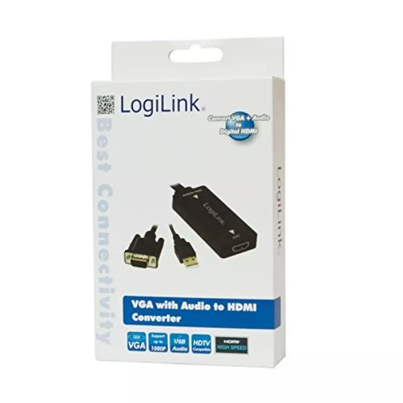Vaizdo kabelio adapteris LogiLink CV0060 juodas