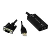 Vaizdo kabelio adapteris LogiLink CV0060 juodas