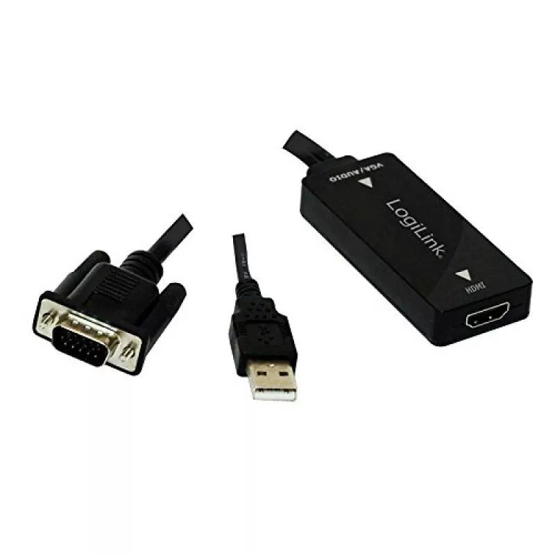 Vaizdo kabelio adapteris LogiLink CV0060 juodas