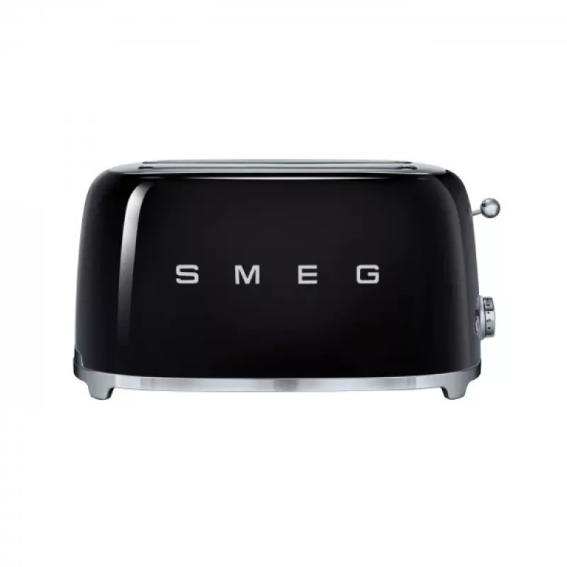 Smeg TSF02 skrudintuvas 4 riekėms - juodas/lakuotas/41x20.8x21.5 cm/6 skrudinimo lygiai/1500W