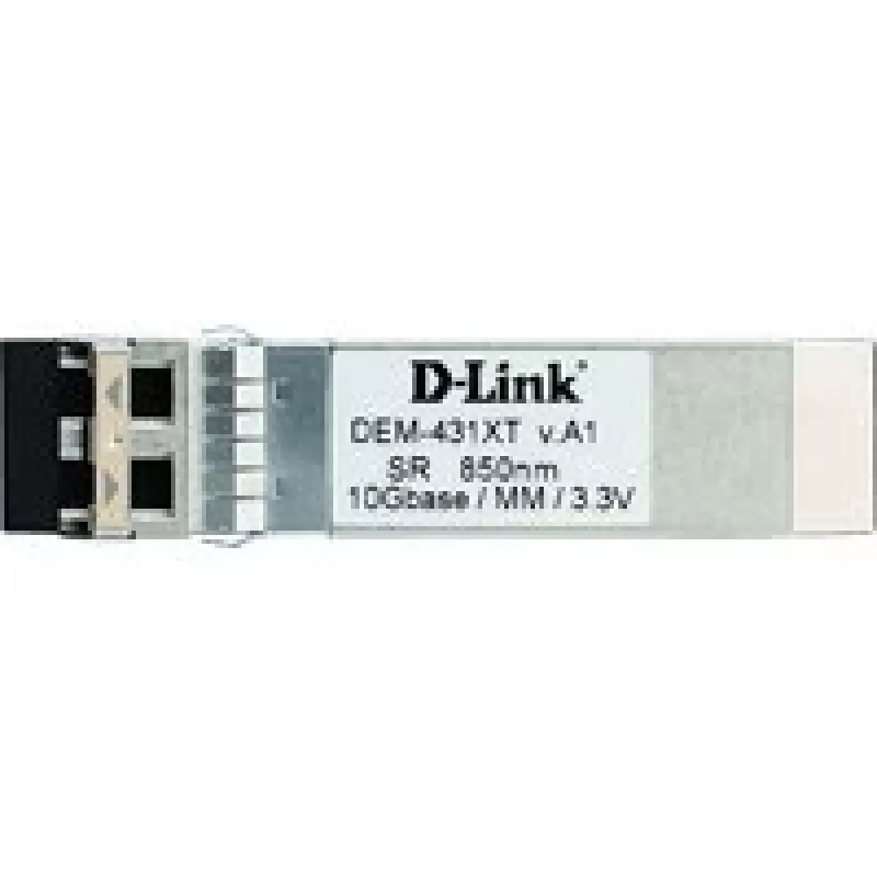 D-Link DEM-431XT 10GBase-SR SFP+ imtuvas-siųstuvas, daugiamodis, 850 nm, LC, 10 Gbit/s, iki 300 m