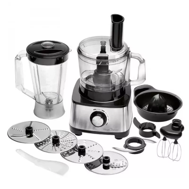 Virtuvinis kombainas ProfiCook PC-KM 1063 1200 W 1,75 l juodas, nerūdijantis plienas