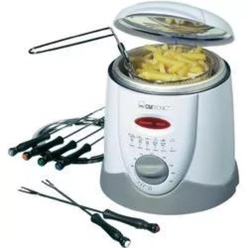 Clatronic FFR 2916 Vientisas 1 L Laisvai pastatomas 900 W Gruzdintuvė Pilka, Balta
