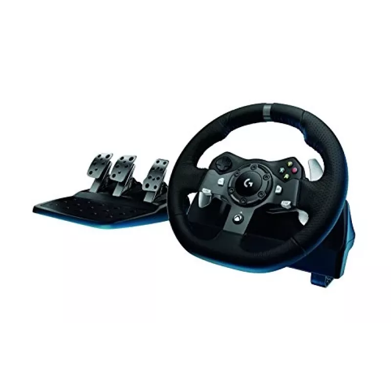 Logitech G920 Driving Force lenktynių vairas su pedalais, skirtas Xbox One ir PC, USB, juodas (941-000123)