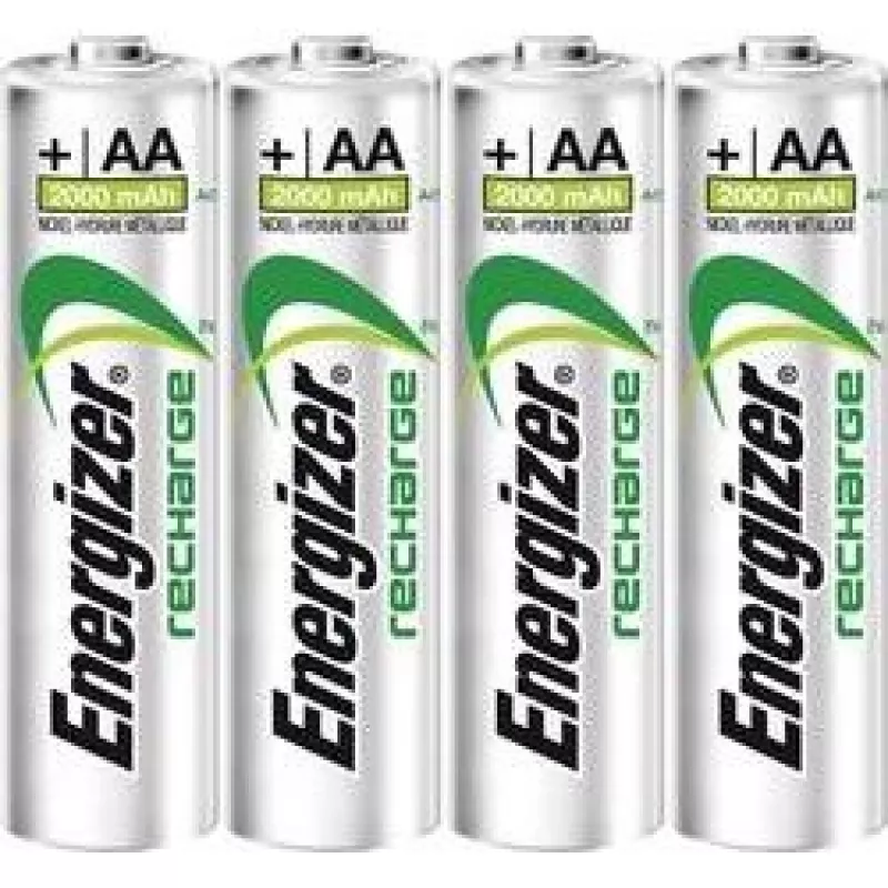 Energizer ACCU Recharge Power Plus įkraunamos NiMH AA baterijos 2000mAh 4 vnt. pakuotė