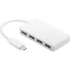 Wentronic Goobay USB-C™ 4x Multiport Adapter, Baltas