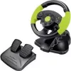 Esperanza EG104 High Octane vairas su pedalų komplektu, PC/PS3/Xbox 360, juodos ir žalios spalvų