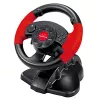Vairas ESPERANZA EG103 žaidimų valdiklis – PC/PS2/PS3, 13 mygtukų, vibracija, akselerometras, juodas/raudonas