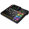 Studijo valdiklis RØDE Caster Pro II juodas — 4 XLR/TRS kombinuotos jungtys, 4 ausinių išėjimai, 8 pagalvėlės, jutiklinis ekranas, Wi‑Fi, Bluetooth, USB‑C