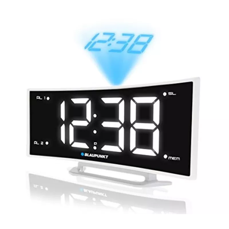 Blaupunkt CRP7WH radijo laikrodis juodai baltas