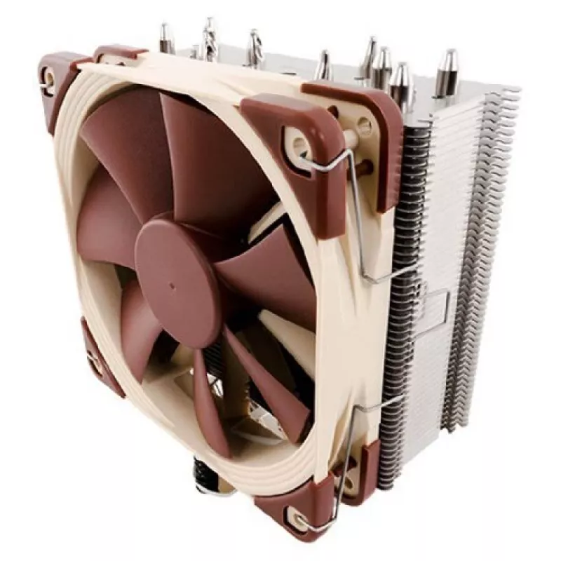 CPU aušintuvas Noctua NH-U12S, 120 mm ventiliatorius, 1500 RPM, 93,4 m³/h oro srautas, 22,4 dB, nerūdijantis plienas, 158×125×71 mm