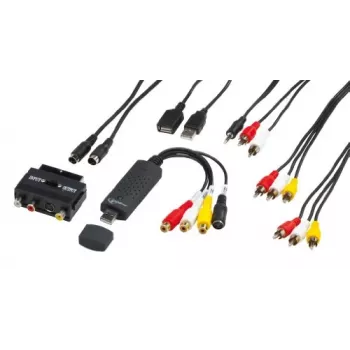 Gembird UVG-002 garso ir vaizdo fiksavimo adapteris (kompozitinis vaizdas/stereo RCA/SCART-S-Video, USB 3.0)