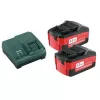 METABO 685050000 Įkraunama baterija, belaidžiam atsuktuvui Įtampa: 18V, Talpa: 4Ah