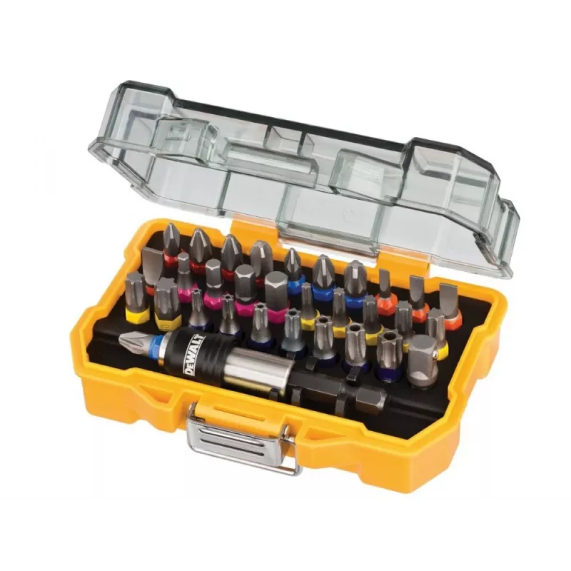 Atsuktuvinis sukimo momentinis veržliaraktis DeWalt DT7969 – reguliuojamas sukimo momentas, ergonomiška rankena, komplekte Phillips/Pozidriv/Slot/Torx antgaliai